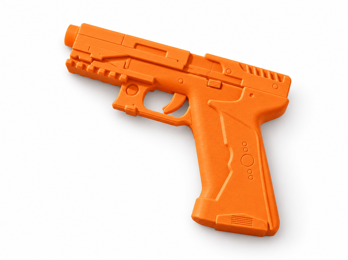 Ghost in the Shell Major Thermoptic White 3D Printed Cosplay Pistol Prop