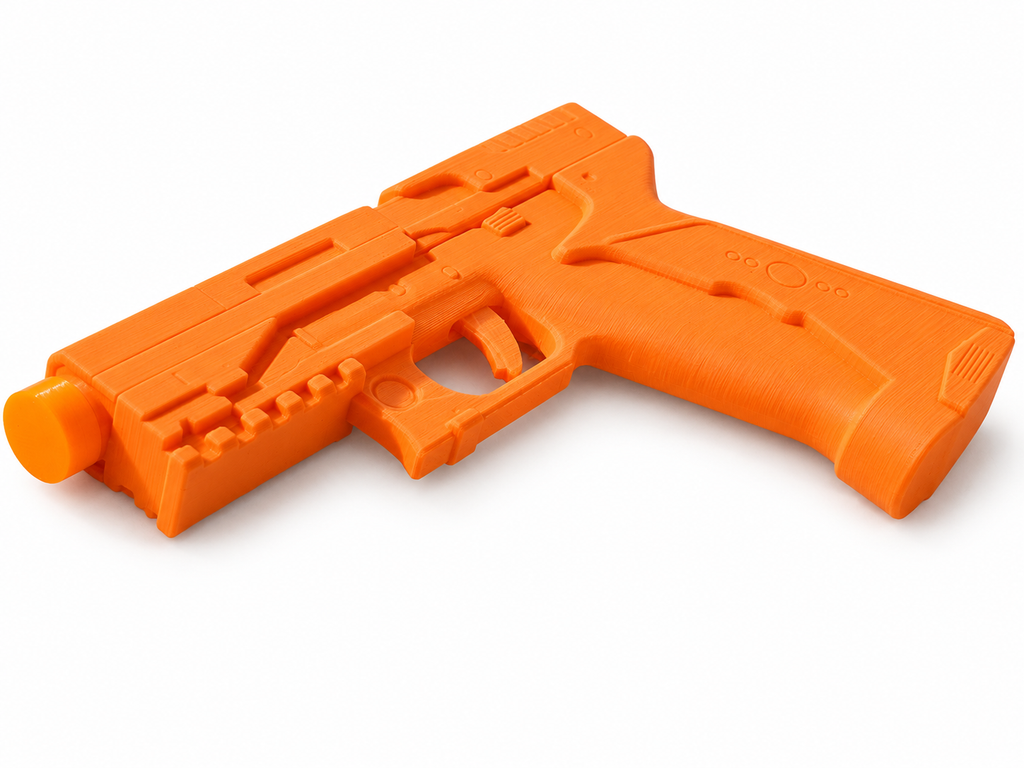 Ghost in the Shell Major Thermoptic White 3D Printed Cosplay Pistol Prop