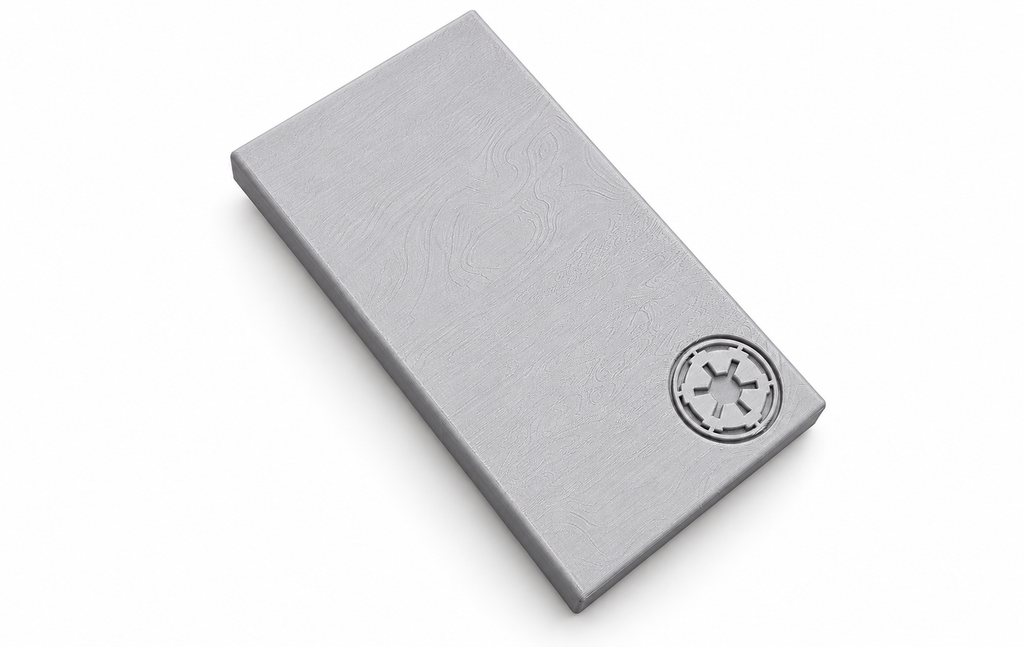 Star Wars Mandalorian Beskar Ingot Standard Silver 3D Printed Display Prop