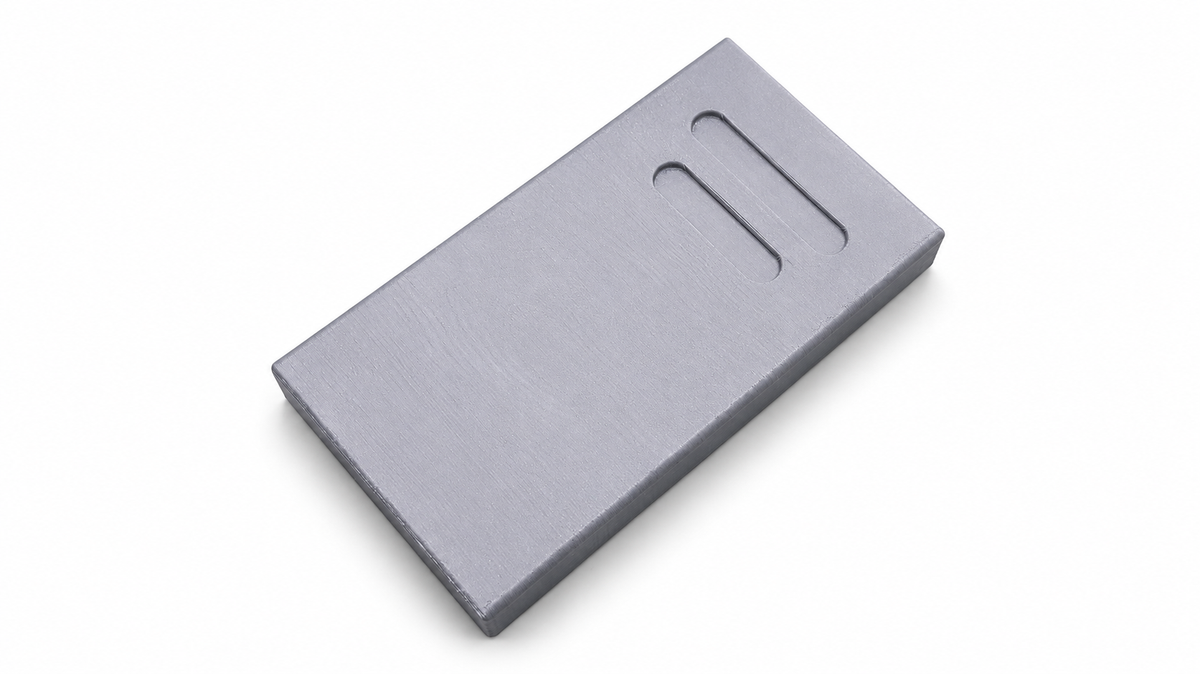 Star Wars Mandalorian Beskar Ingot Standard Silver 3D Printed Display Prop
