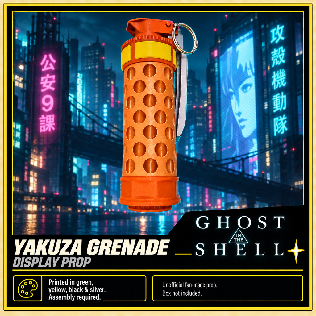 Ghost in the Shell Yakuza Grenade 3D Printed Non-Functional Cosplay Kit