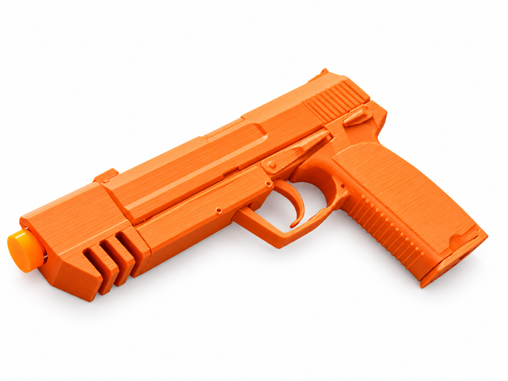 Tomb Raider Lara Croft USP Match Silver 3D Printed Cosplay Pistol Prop Kit