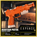 The Expanse Martian Pistol Silver Black 3D Printed Cosplay Prop Model Kit