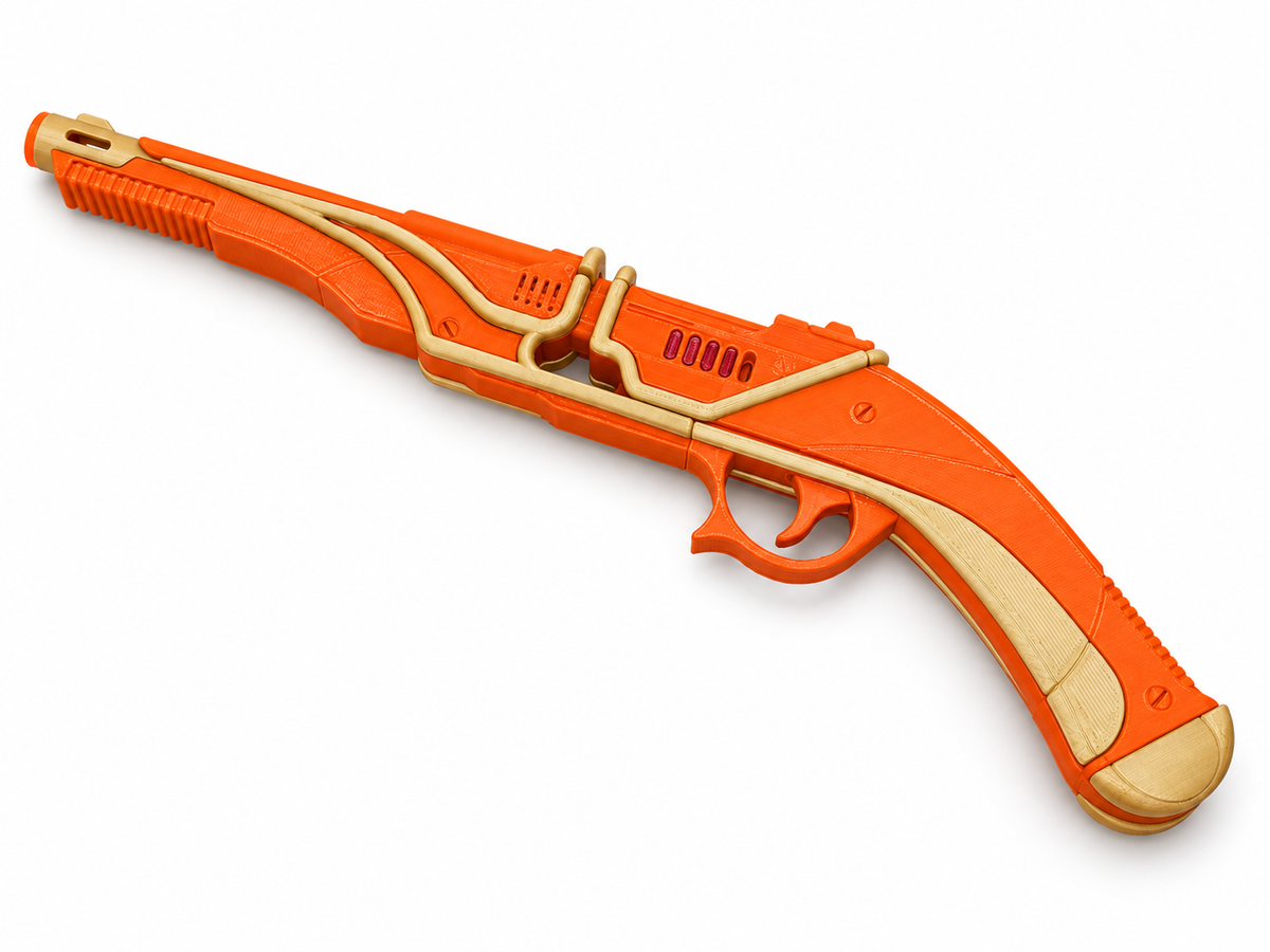 Star Wars Zorii Bliss E-851 Black Gold 3D Printed Toy Cosplay Blaster Kit