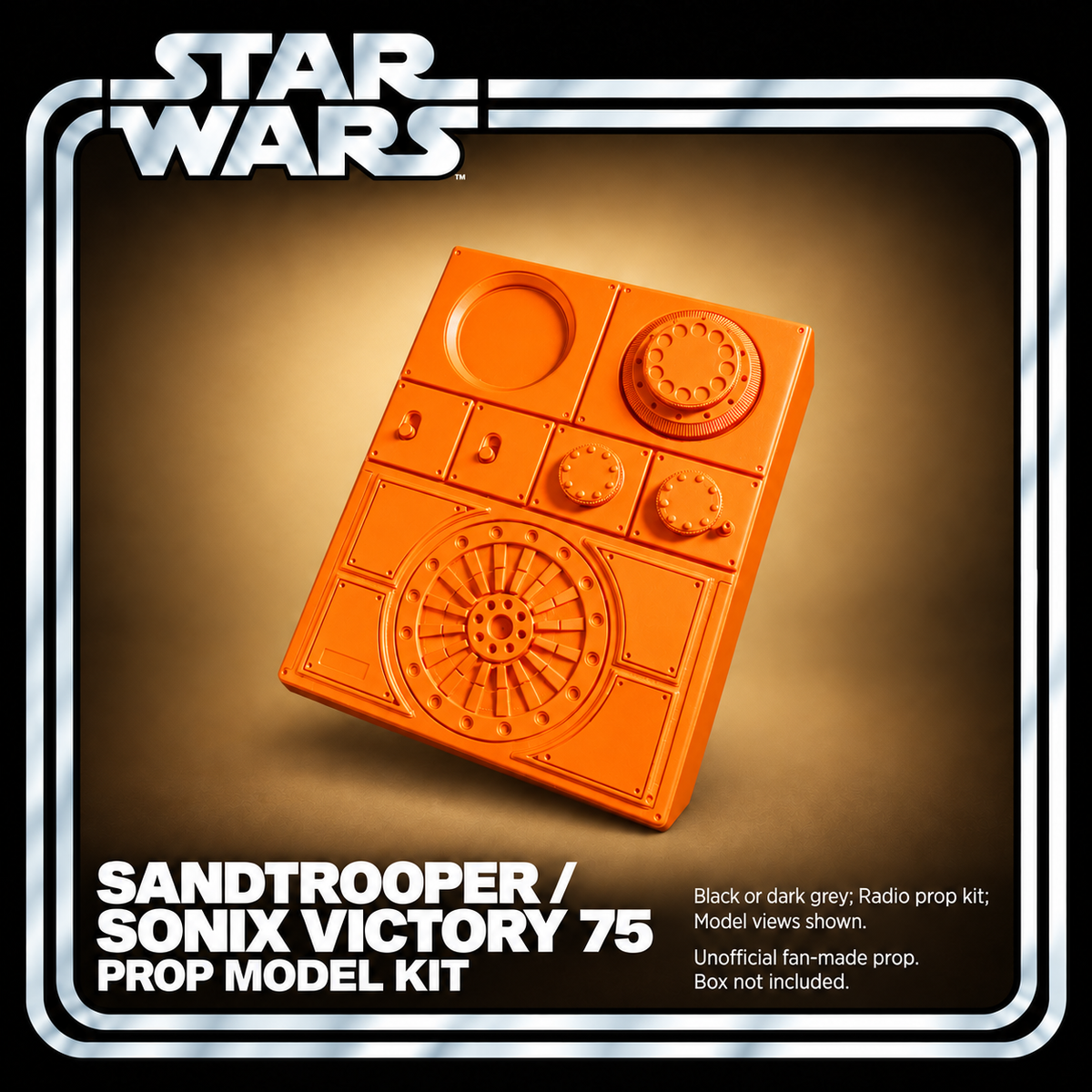 Star Wars Sandtrooper Sonix Victory 75 Radio 3D Printed Backpack Prop Kit