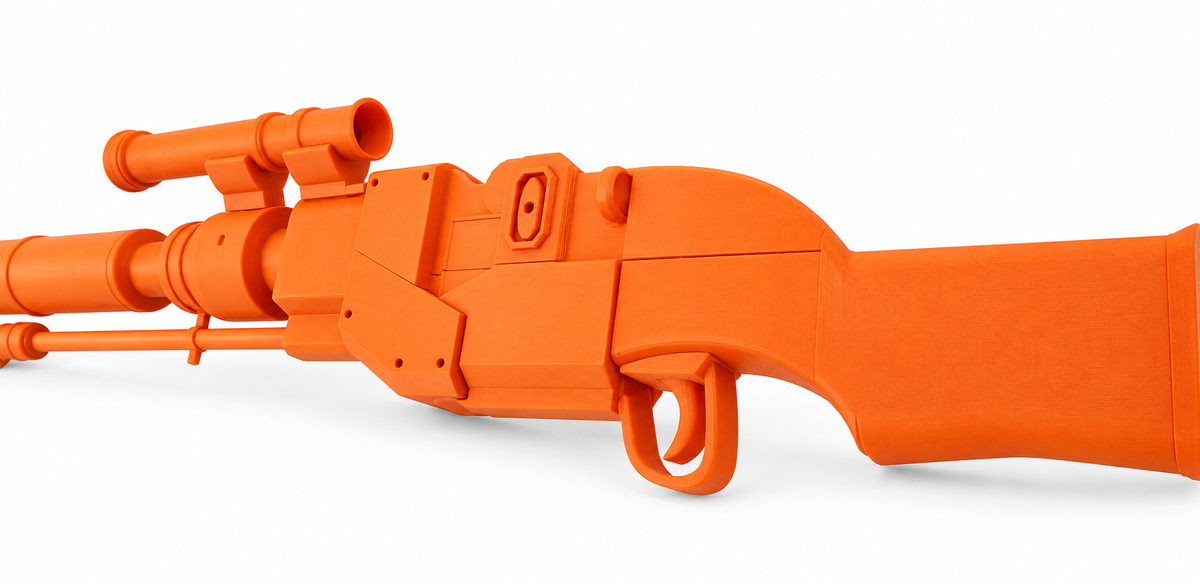 Star Wars Mandalorian Amban Rifle Standard Stock 3D Printed Cosplay Kit