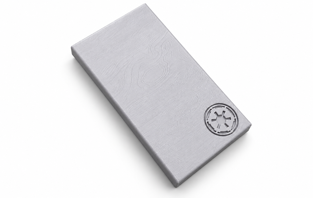 Star Wars Mandalorian Beskar Ingot Standard Silver 3D Printed Prop
