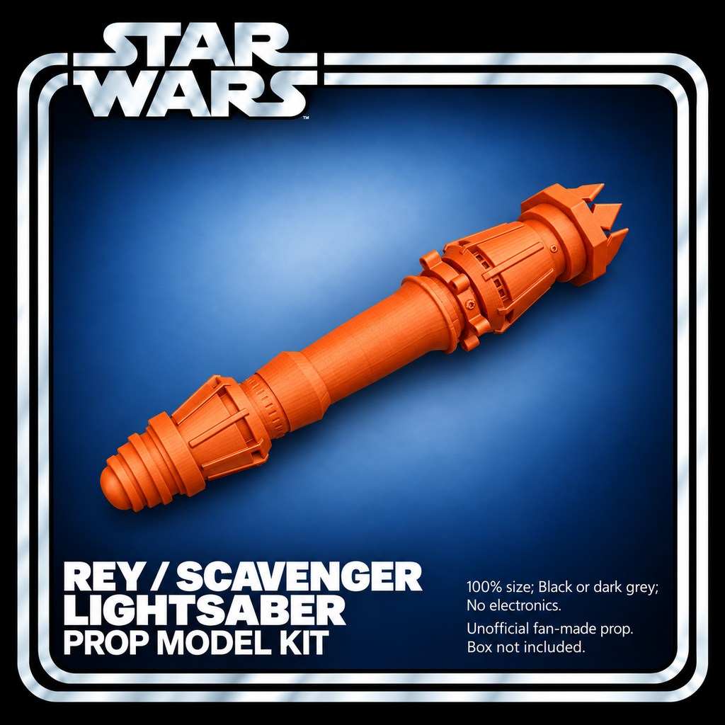 Star Wars Rey Scavenger Lightsaber 100% 3D Printed Cosplay Hilt Kit