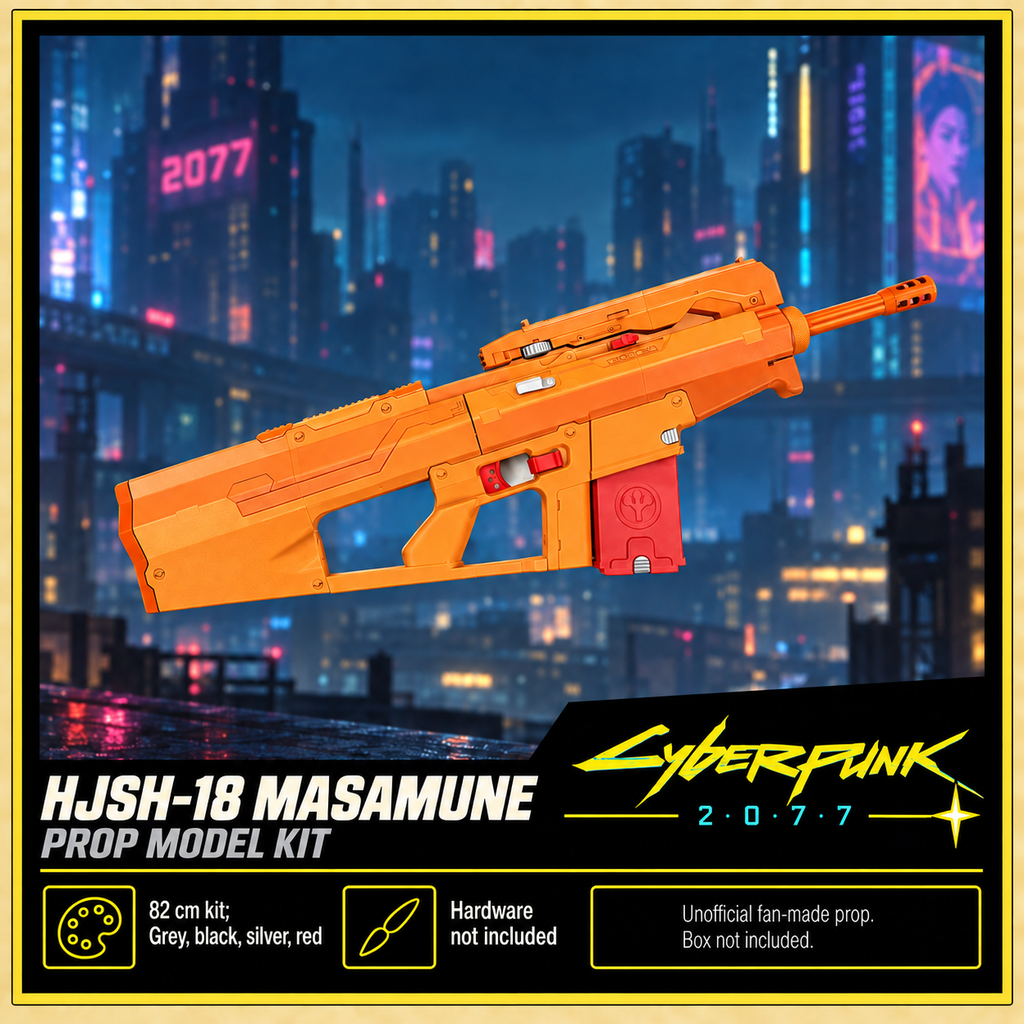 Cyberpunk 2077 Arasaka HJSH-18 Masamune 82cm 3D Printed Rifle Prop Kit