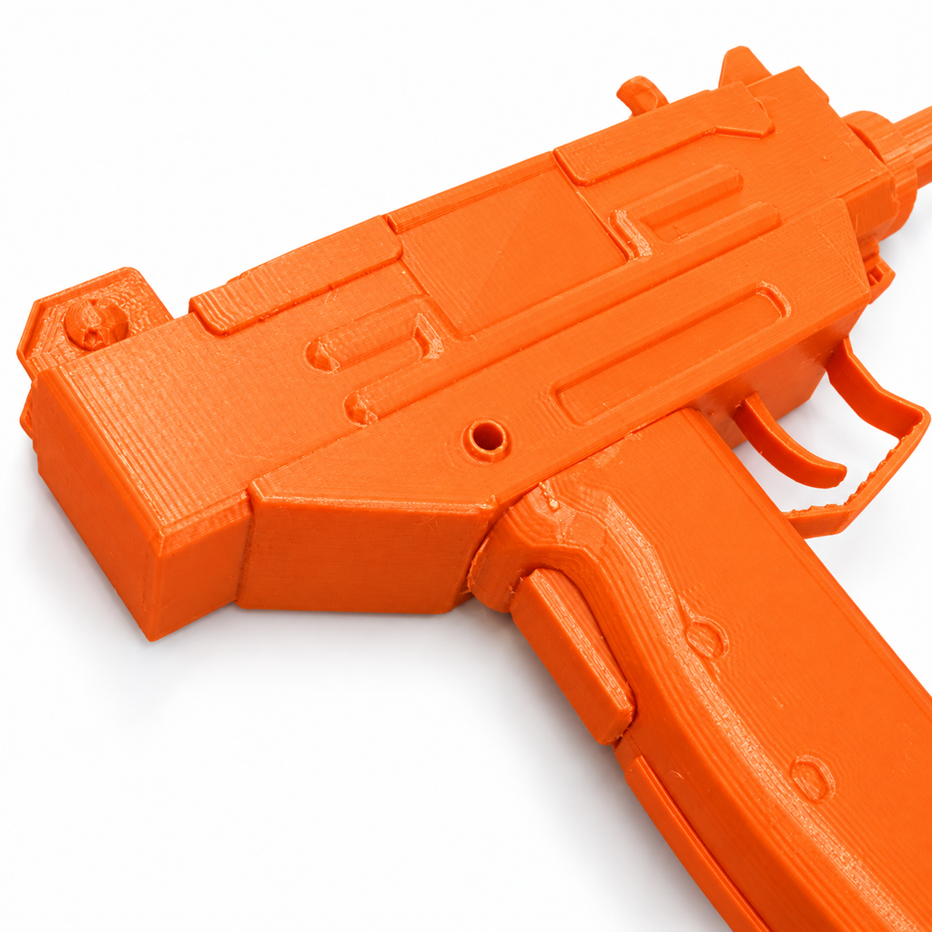 Micro Uzi 3D Printed Non-Functional Movie Cosplay Pistol Prop Kit