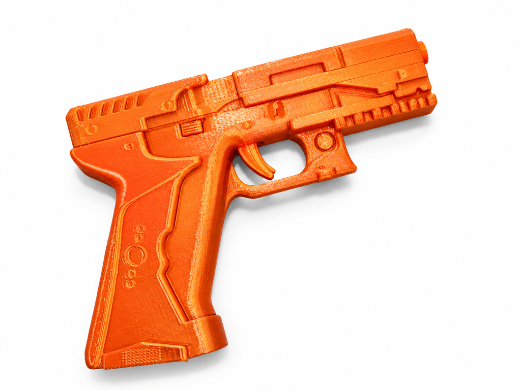 Ghost in the Shell Major Thermoptic Black 3D Printed Cosplay Pistol Prop