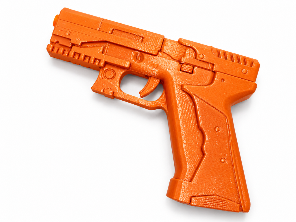 Ghost in the Shell Major Thermoptic Black 3D Printed Cosplay Pistol Prop
