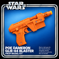Star Wars Poe Dameron GLIE-44 3D Printed Cosplay Blaster Prop Kit