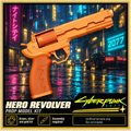 Cyberpunk 2077 Hero Revolver 3D Printed Non-Functional Cosplay Prop Kit