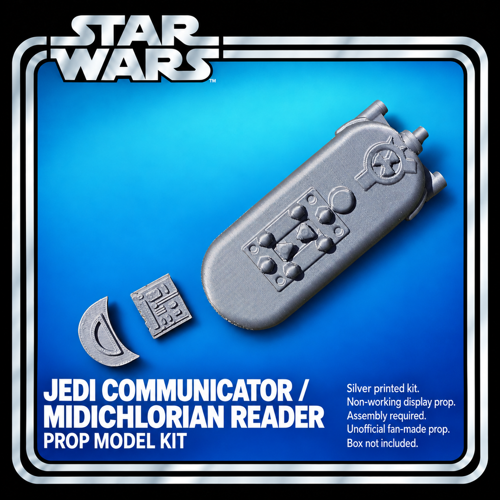 Star Wars Jedi Communicator Midichlorian Reader Silver 3D Printed Kit