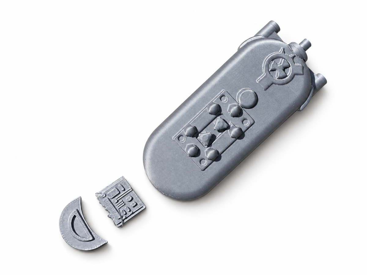 Star Wars Jedi Communicator Midichlorian Reader Silver 3D Printed Kit