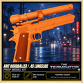 Terminator AMT Hardballer 45 Longslide 3D Printed Cosplay Pistol Prop Kit