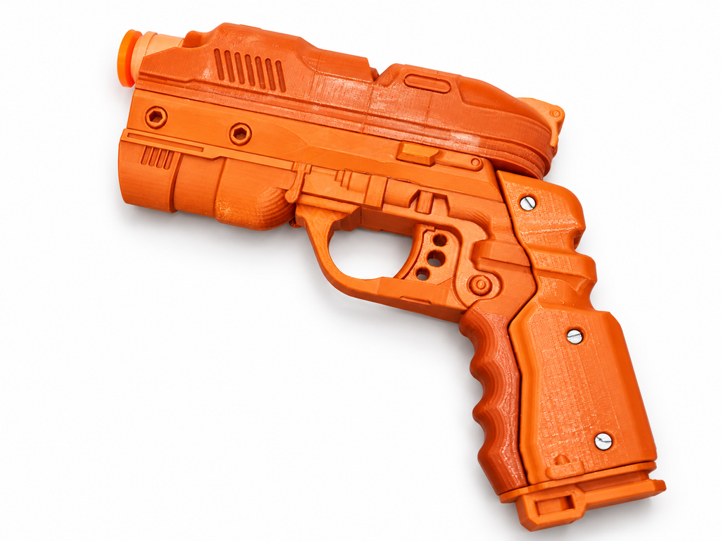 Doom 3 Hero Revolver 3D Printed Non-Functional Cosplay Pistol Prop Kit