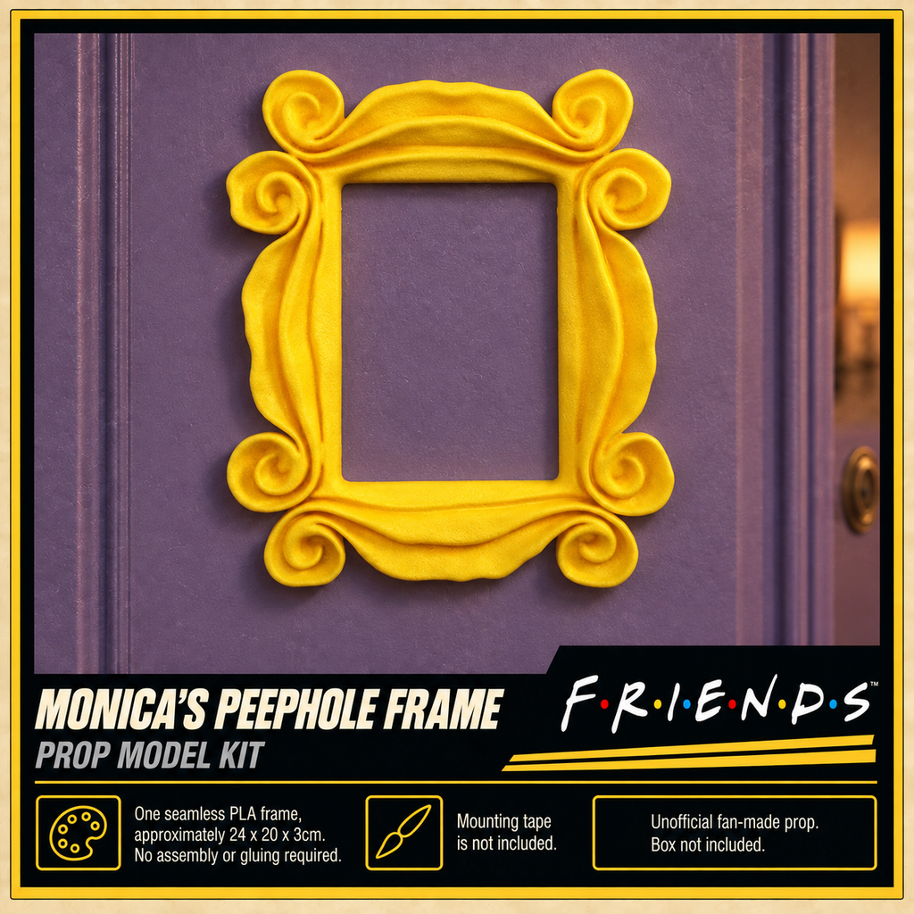 Friends Monica Yellow Peephole Frame PLA 24cm One Piece 3D Printed Prop