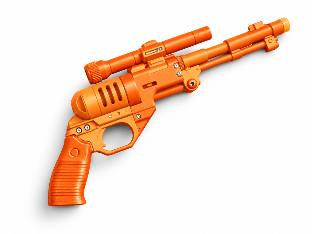 Star Wars DE-10 Mandalorian 3D Printed Cosplay Blaster Pistol Prop Kit