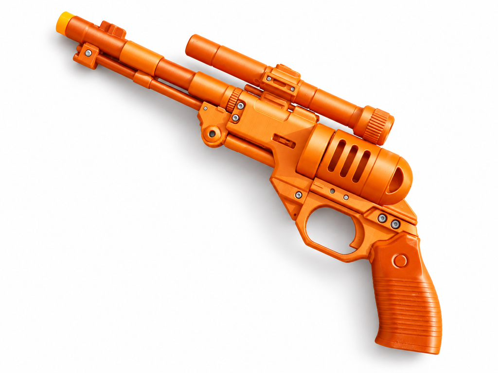 Star Wars DE-10 Mandalorian 3D Printed Cosplay Blaster Pistol Prop Kit
