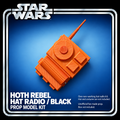 Star Wars Hoth Rebel Hat Radio Black 3D Printed Cosplay Prop Kit