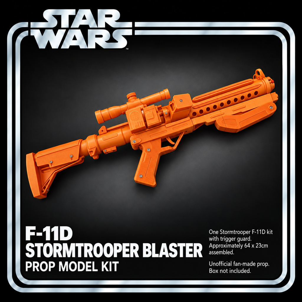 Star Wars F-11D Stormtrooper 64cm 3D Printed Cosplay Blaster Rifle Kit
