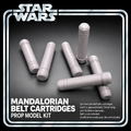 Star Wars Mandalorian Belt Cartridges Set of 6 Silver 3D Printed Props