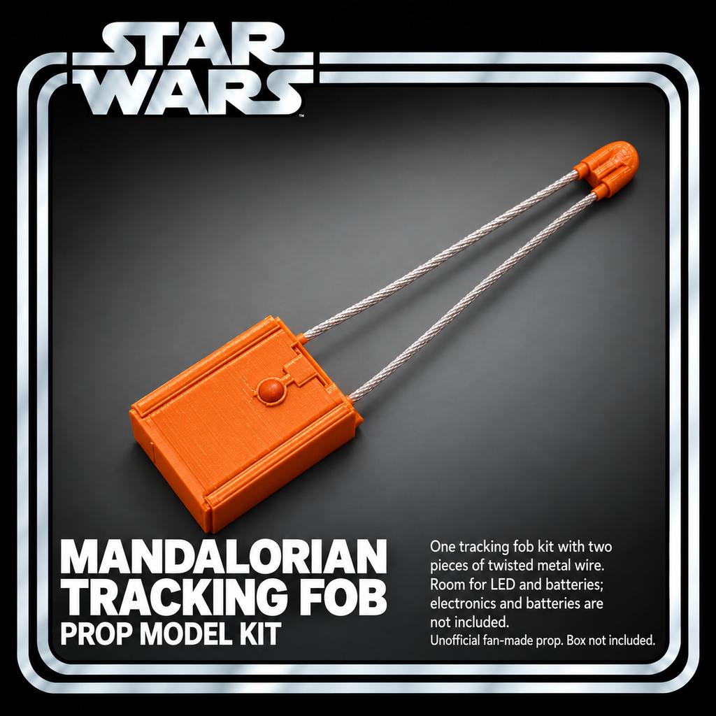 Star Wars Mandalorian Tracking Fob 3D Printed Cosplay Kit No Electronics