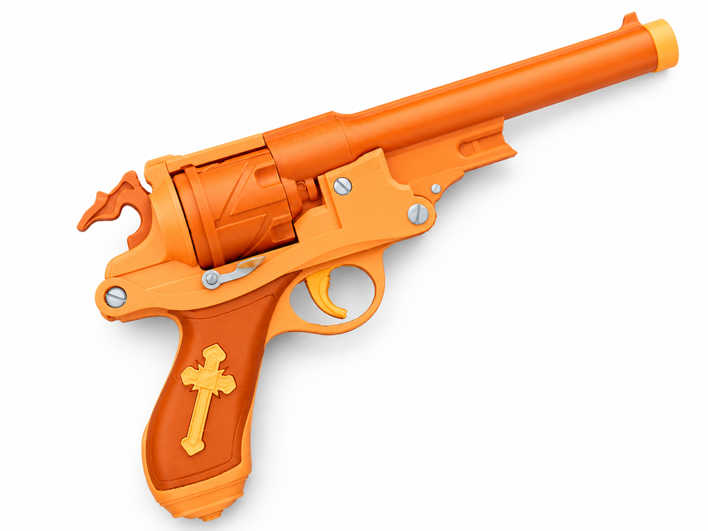 Van Helsing Revolver 3D Printed Non-Functional Cosplay Pistol Prop Kit