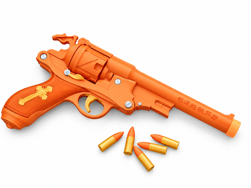 Van Helsing Revolver 3D Printed Non-Functional Cosplay Pistol Prop Kit
