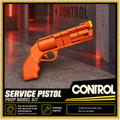 Control Service Pistol Open and Closed 3D Printed Cosplay Prop Kit