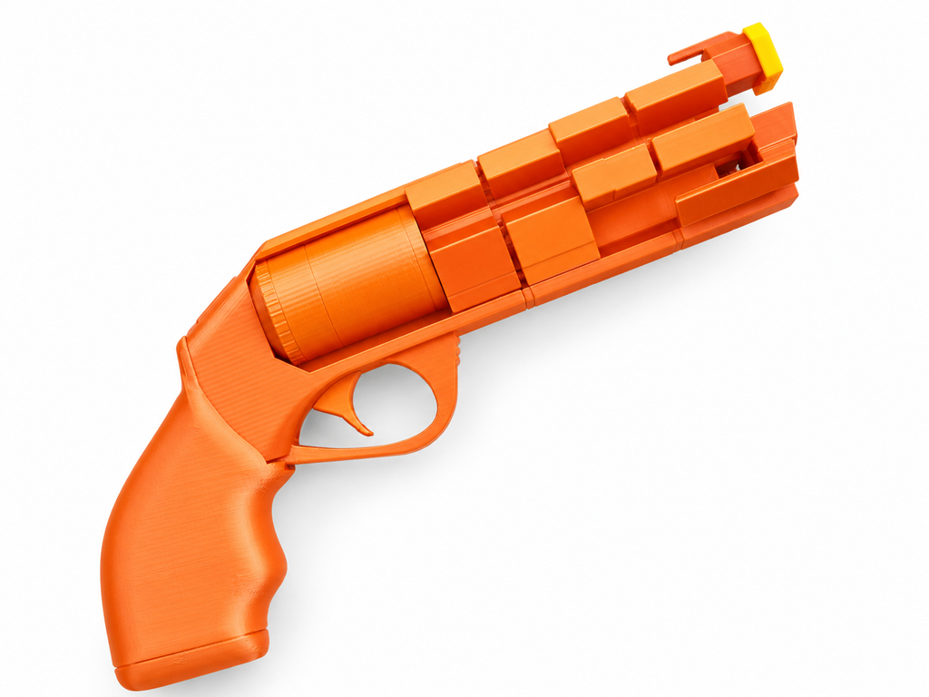 Control Service Pistol Open and Closed 3D Printed Cosplay Prop Kit