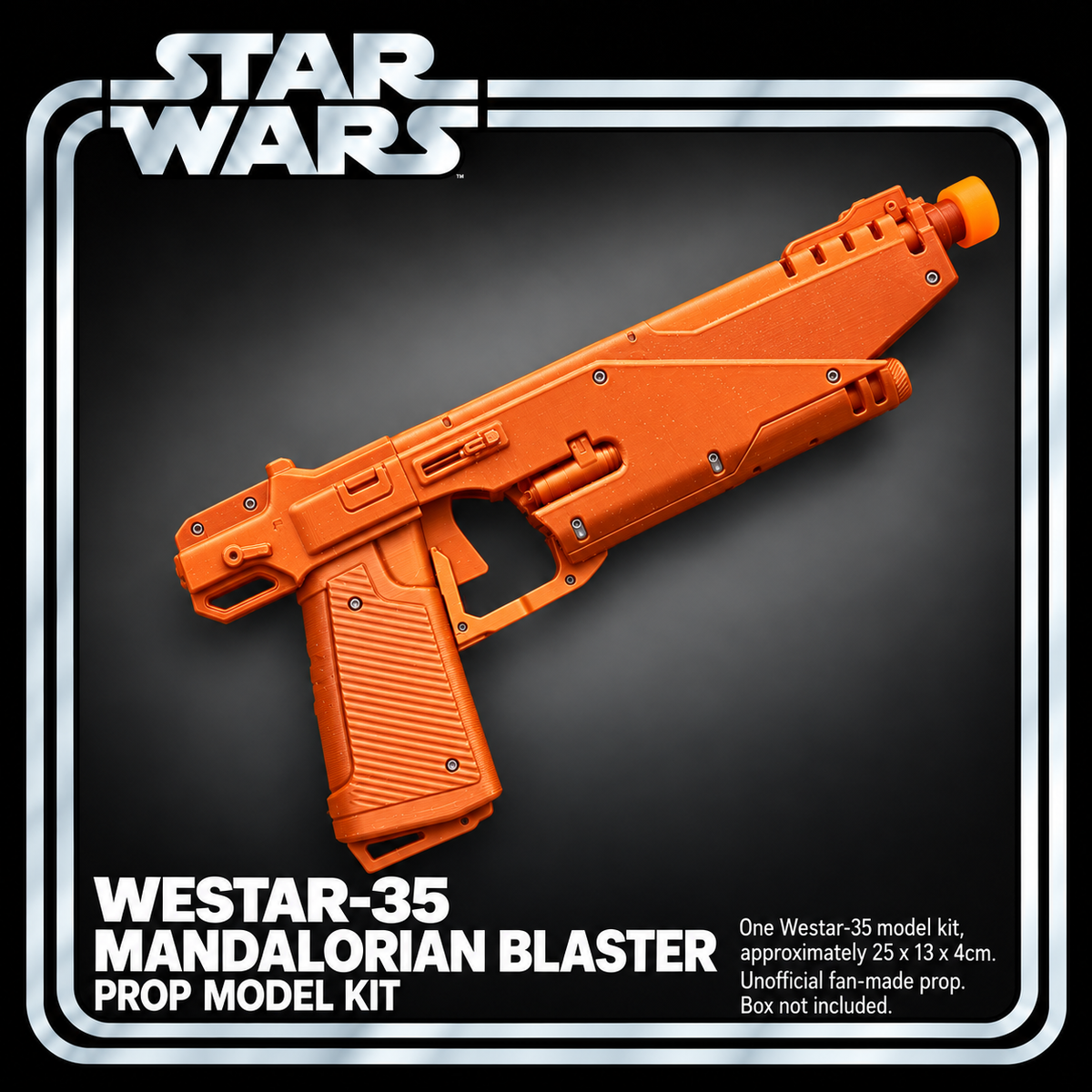 Star Wars Clone Wars Westar-35 25cm 3D Printed Cosplay Blaster Prop Kit