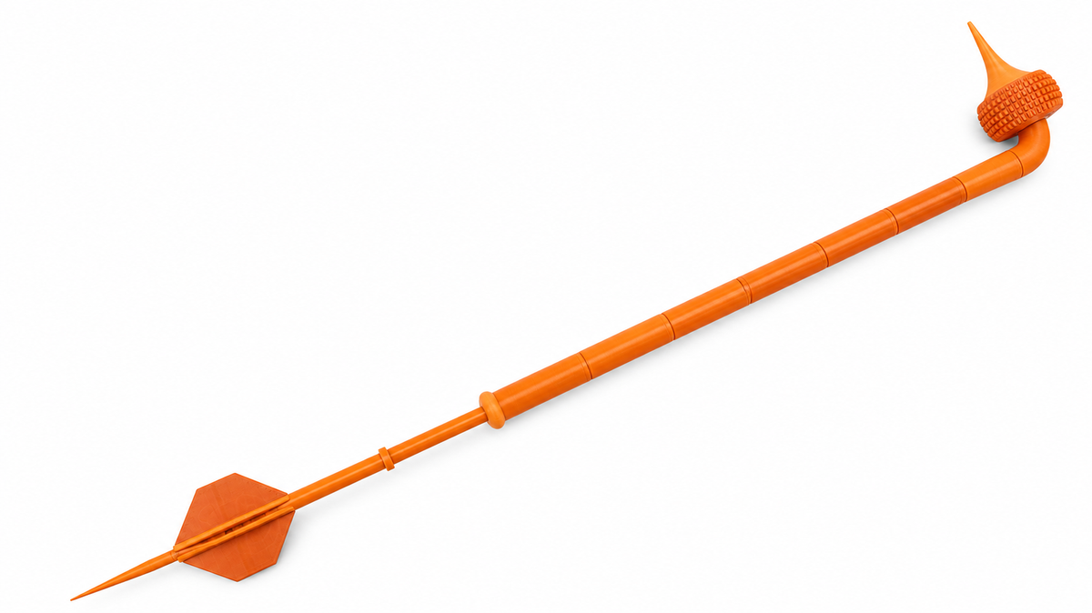 Star Wars Boba Fett Gaffi Stick 150cm 3D Printed Cosplay Staff Prop Kit