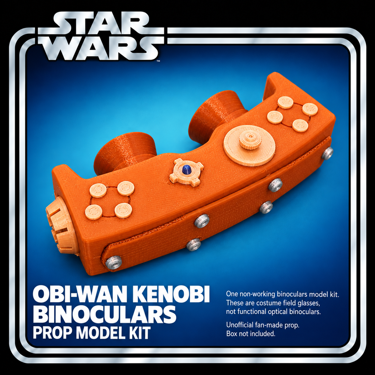 Star Wars Obi-Wan Kenobi Binoculars 3D Printed Cosplay Display Prop Kit