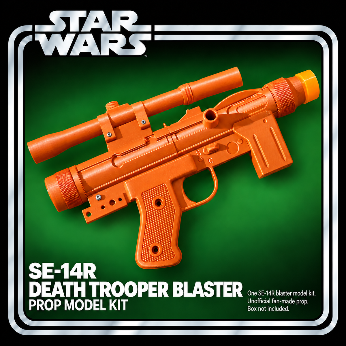 Star Wars SE-14R Death Trooper 3D Printed Cosplay Blaster Pistol Prop Kit