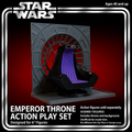 Star Wars Emperor Palpatine Throne and Backdrop Diorama 1:12 - main view