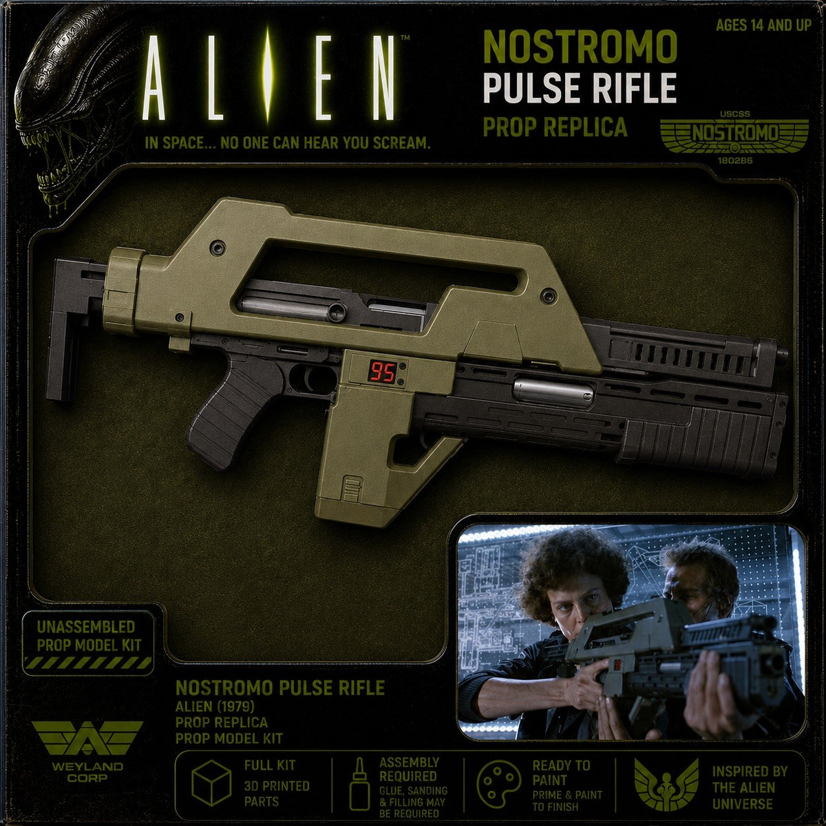 Aliens M41A Pulse Rifle 1:1 Moving Parts Cosplay Model Kit - main view