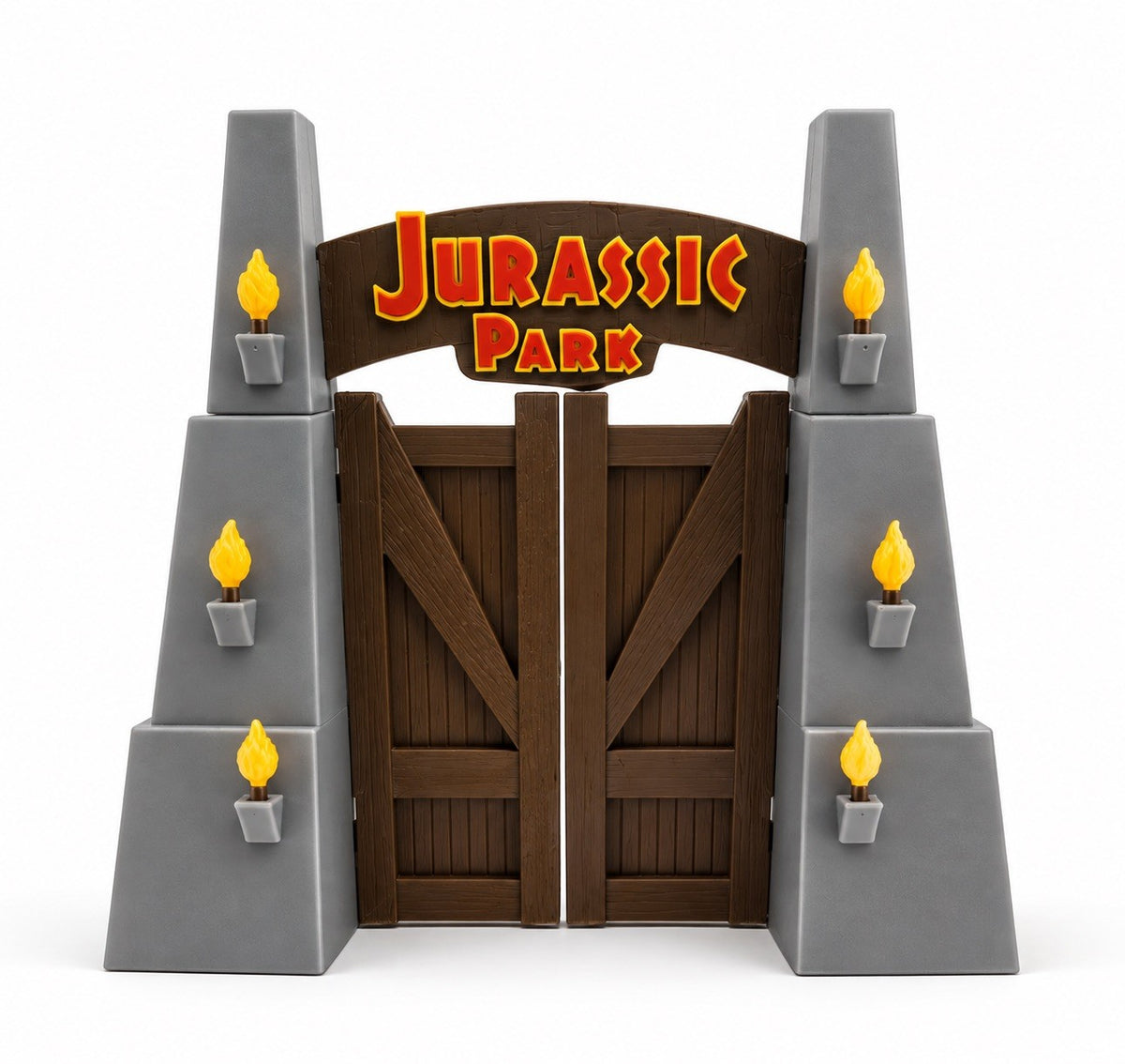 Jurassic Park Entrance Gate 6.25 Inch 3D Printed Model - main view