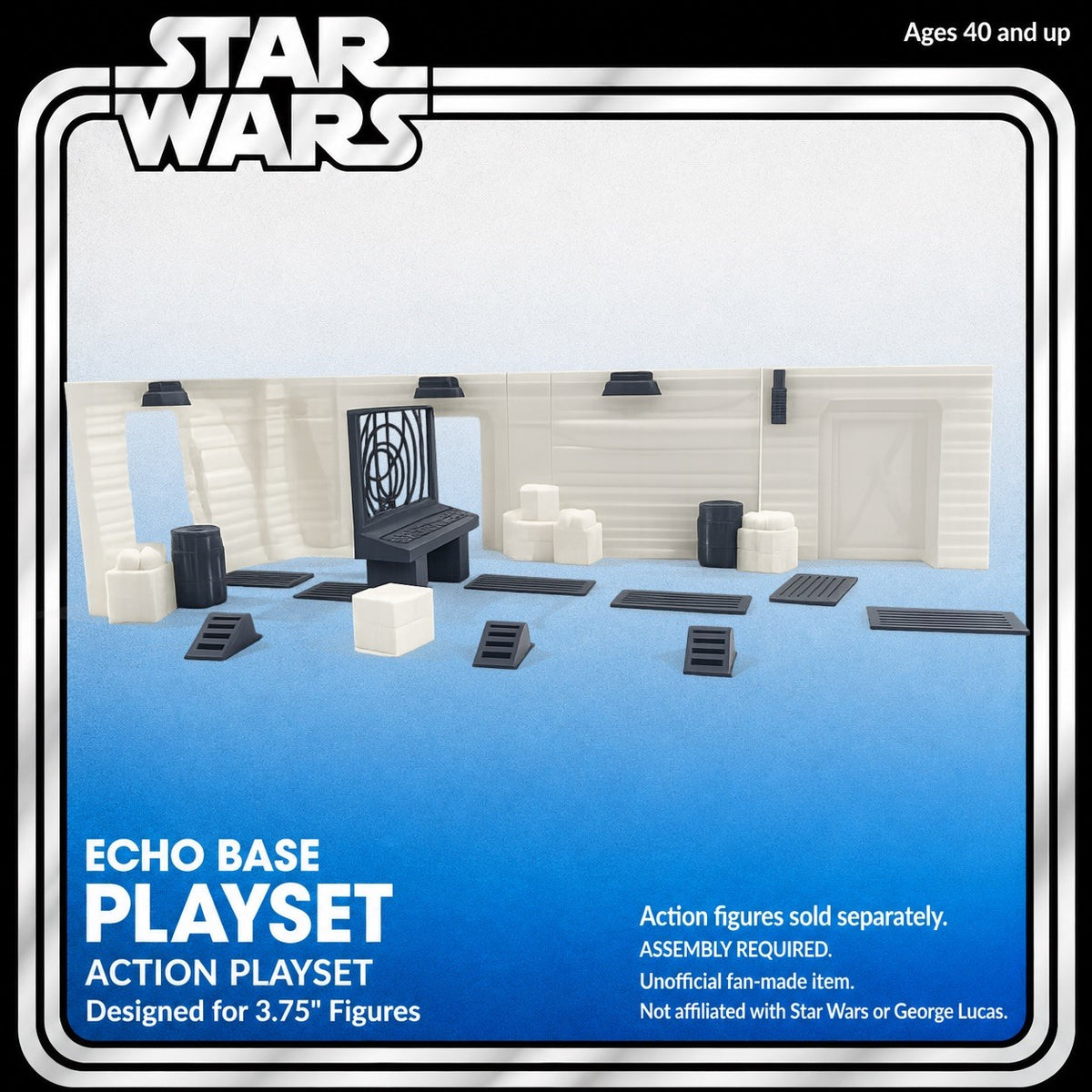 Star Wars Hoth Echo Base and Gantry Diorama Bundle 1:18 - main view